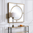 Stanford Square Mirror in Gold by Uttermost