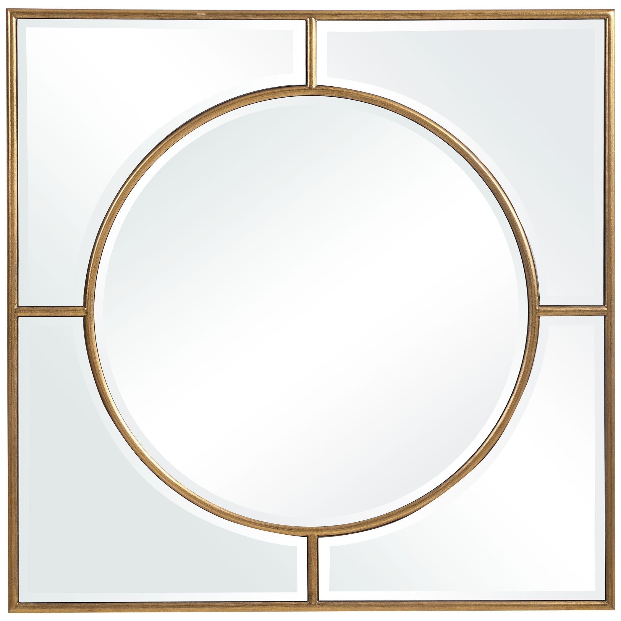 Stanford Square Mirror in Gold by Uttermost
