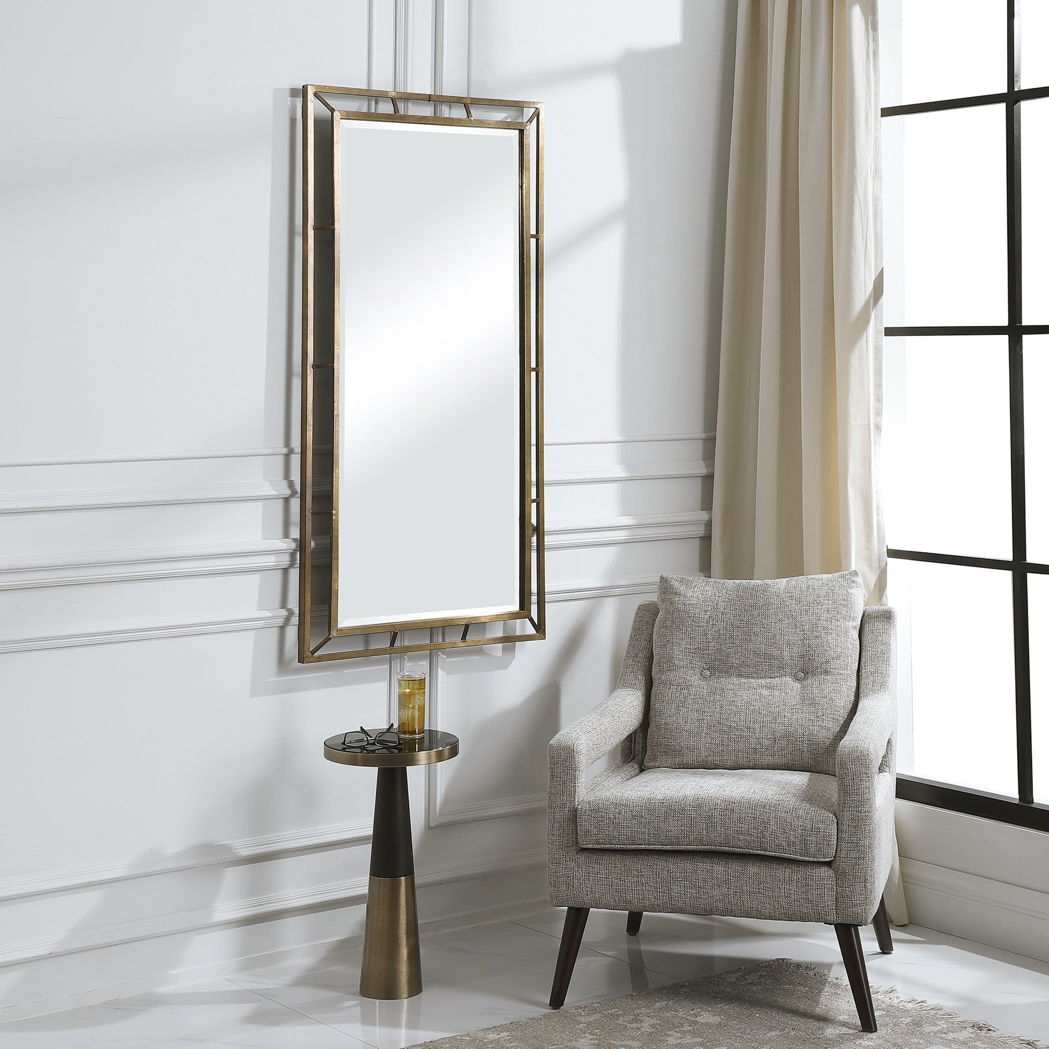 Farrow Copper Industrial Mirror by Uttermost