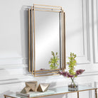 Amherst Brushed Gold Mirror by Uttermost