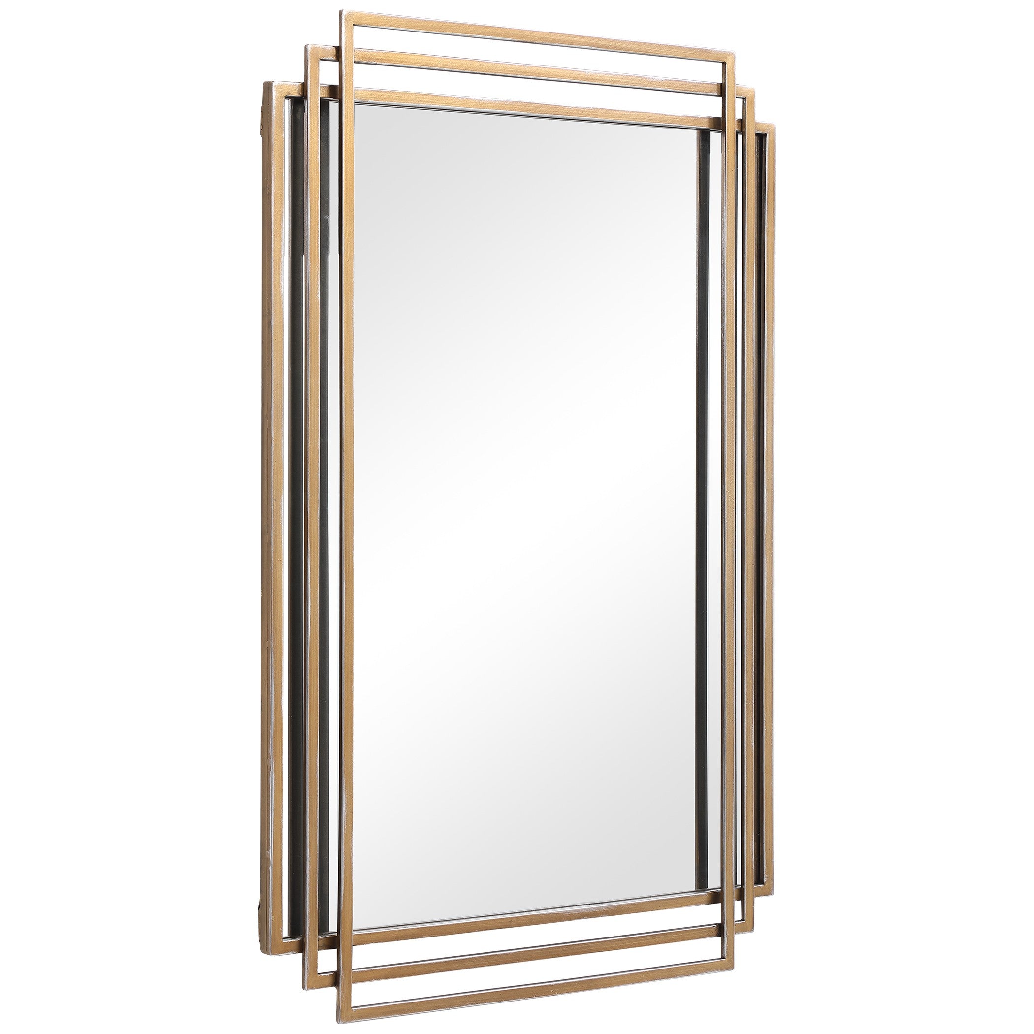 Amherst Brushed Gold Mirror by Uttermost