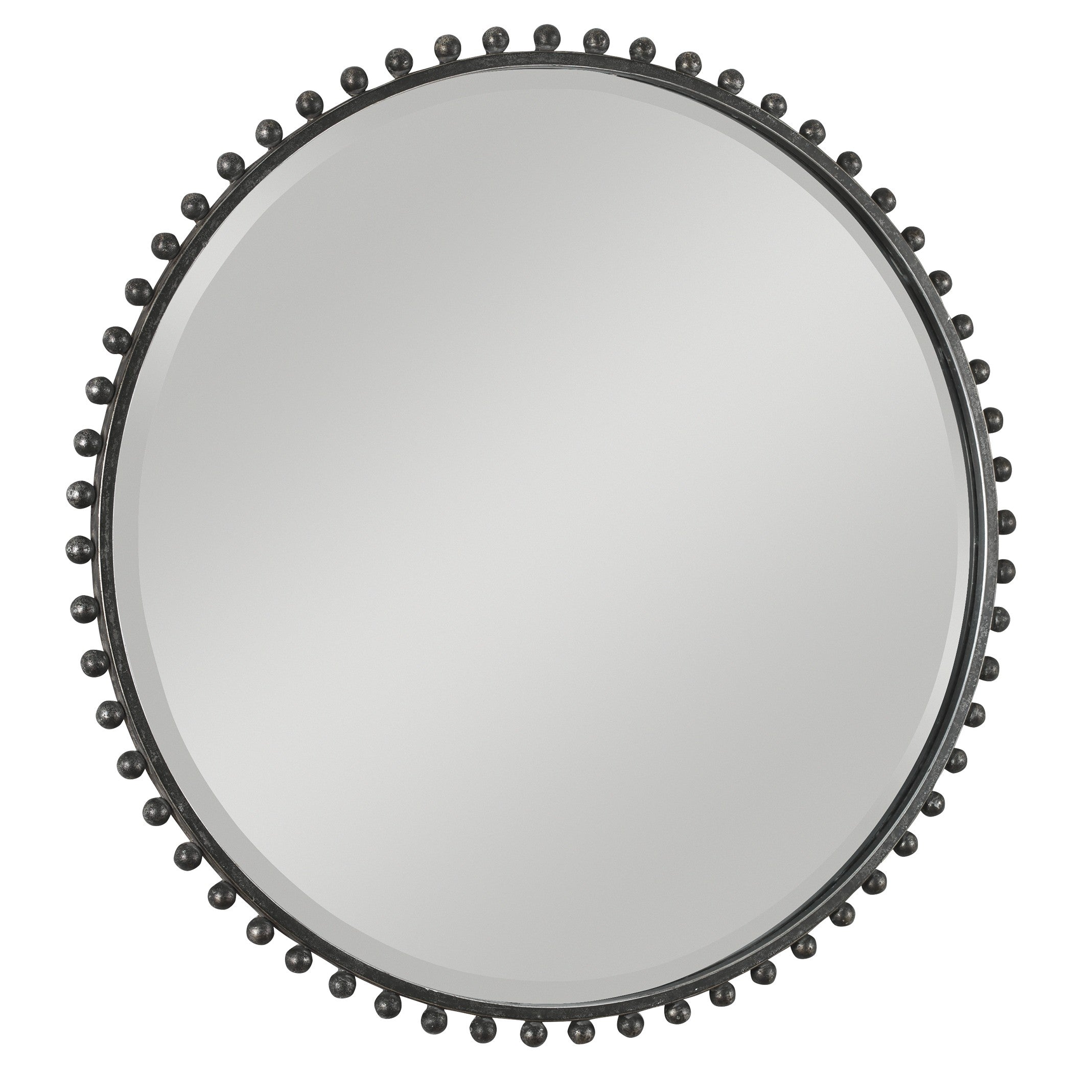 Taza Round Iron Mirror by Uttermost