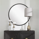 Belham Round Iron Mirror by Uttermost