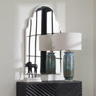 Brayden Nickel Arch Mirror by Uttermost