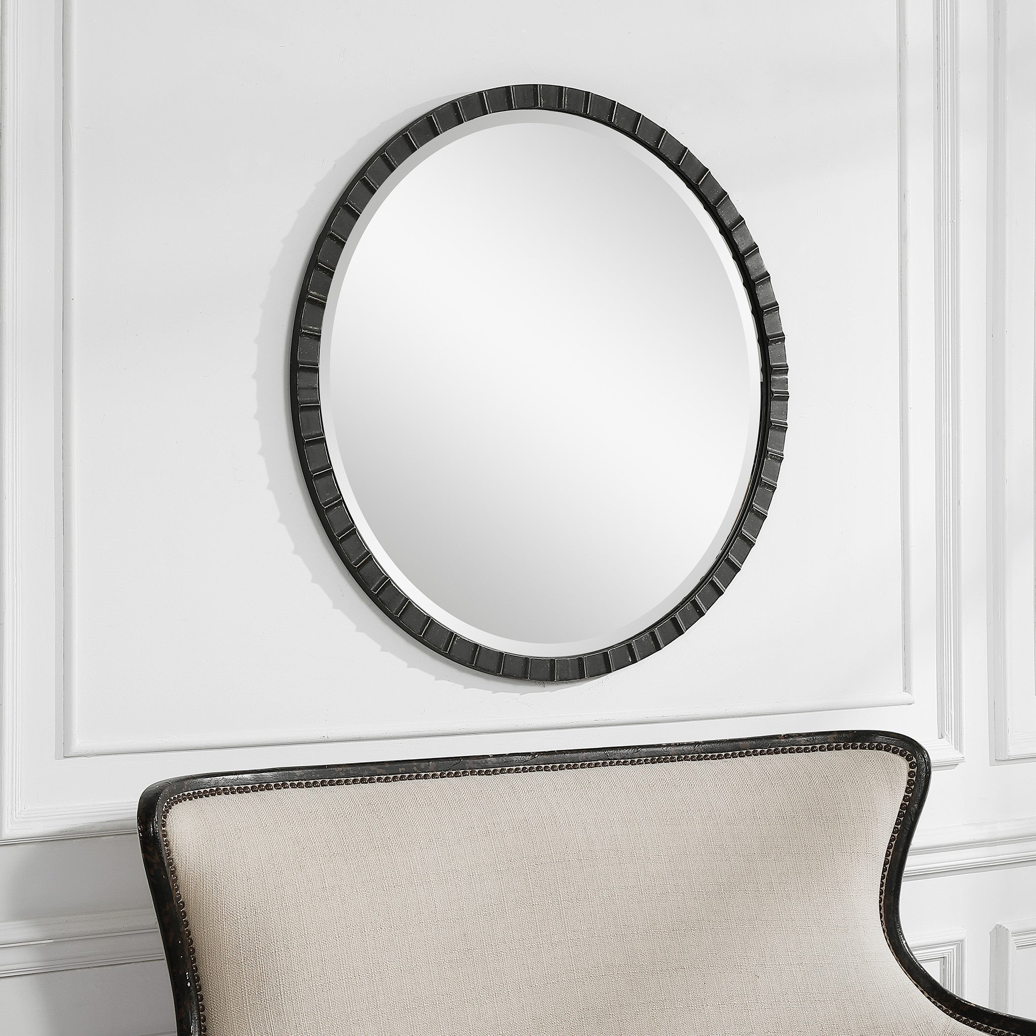Dandridge Round Industrial Mirror by Uttermost
