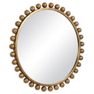 Cyra Gold Round Mirror by Uttermost
