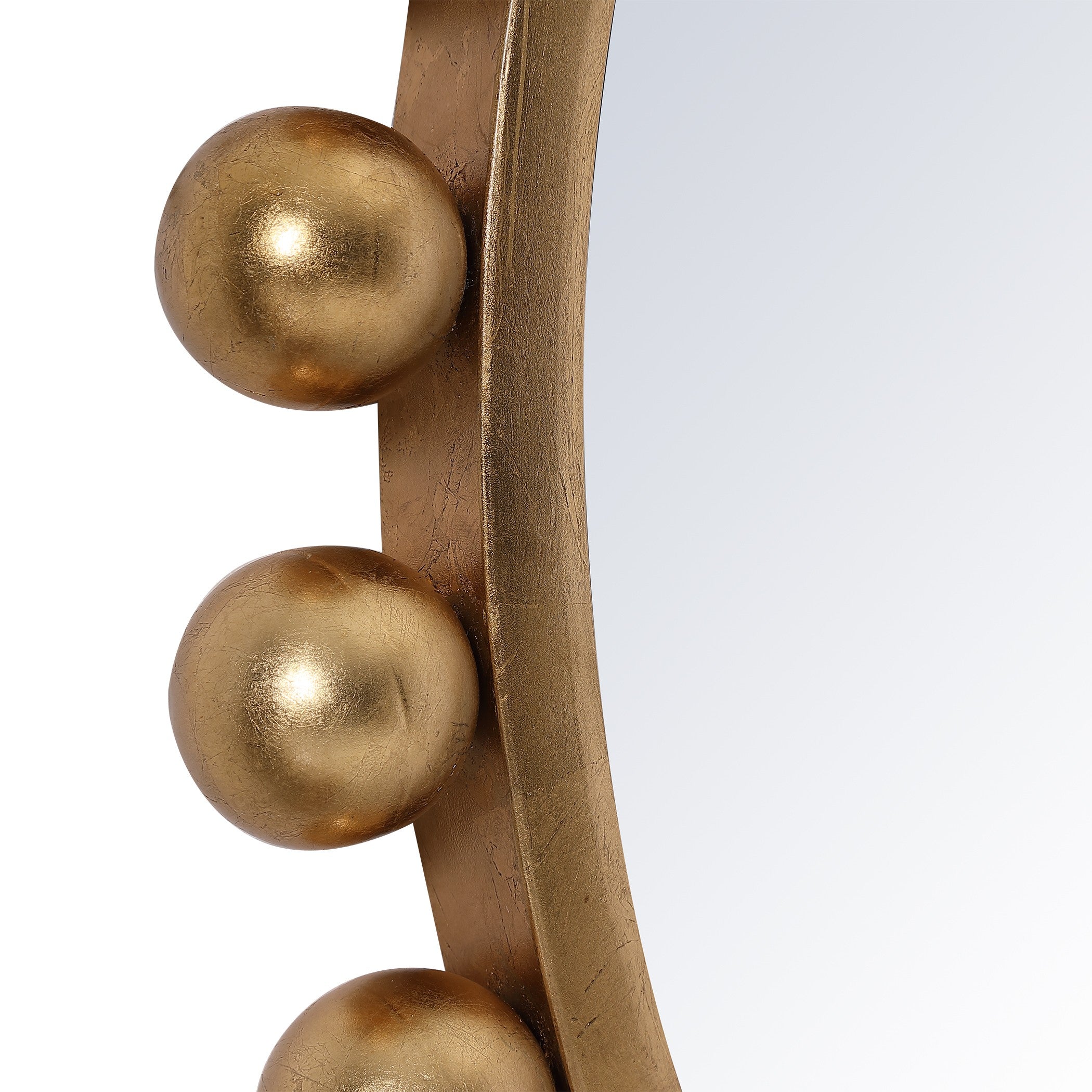 Cyra Gold Round Mirror by Uttermost