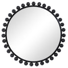 Cyra Black Round Mirror by Uttermost