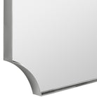 Lennox Scalloped Corner Mirror in Polished Nickel by Uttermost