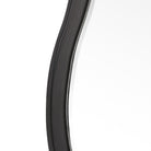 Aneta Black Round Mirror by Uttermost