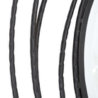 Whirlwind Black Round Mirror by Uttermost