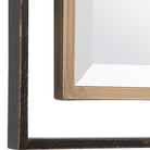 Carrizo Gold & Bronze Rectangle Mirror by Uttermost