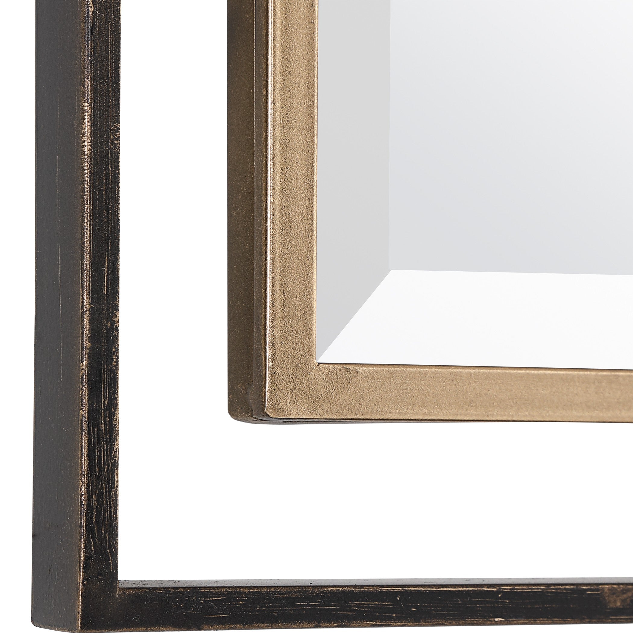 Carrizo Gold & Bronze Rectangle Mirror by Uttermost