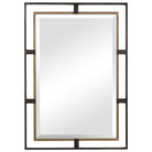 Carrizo Gold & Bronze Rectangle Mirror by Uttermost