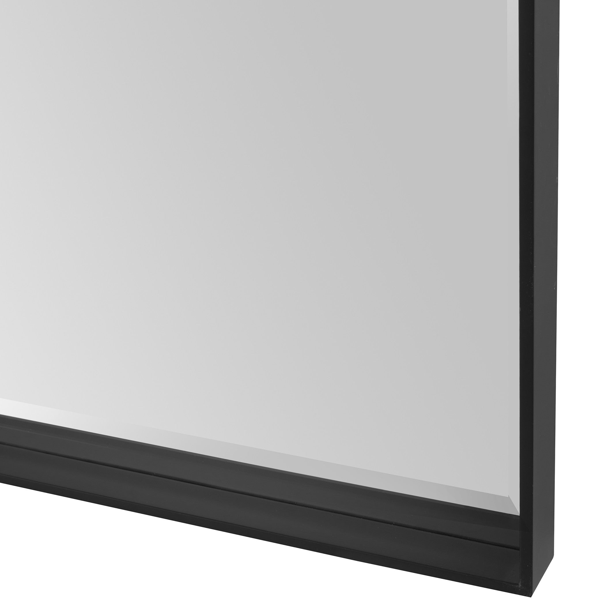 Kahn Oversized Black Rectangular Mirror by Uttermost