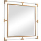 Balkan Square Mirror in Gold by Uttermost