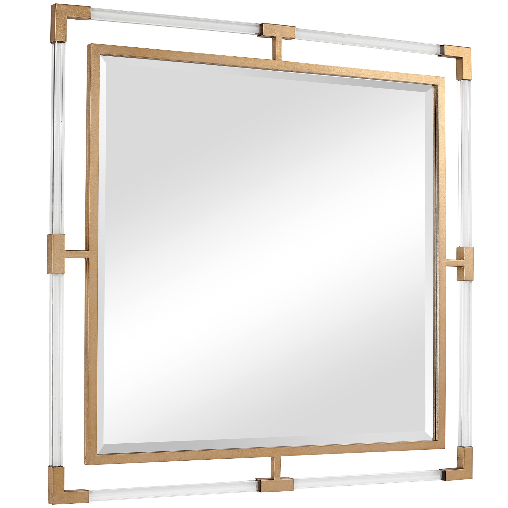 Balkan Square Mirror in Gold by Uttermost