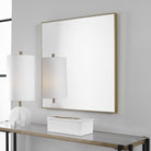 Alexo Square Mirror in Gold by Uttermost