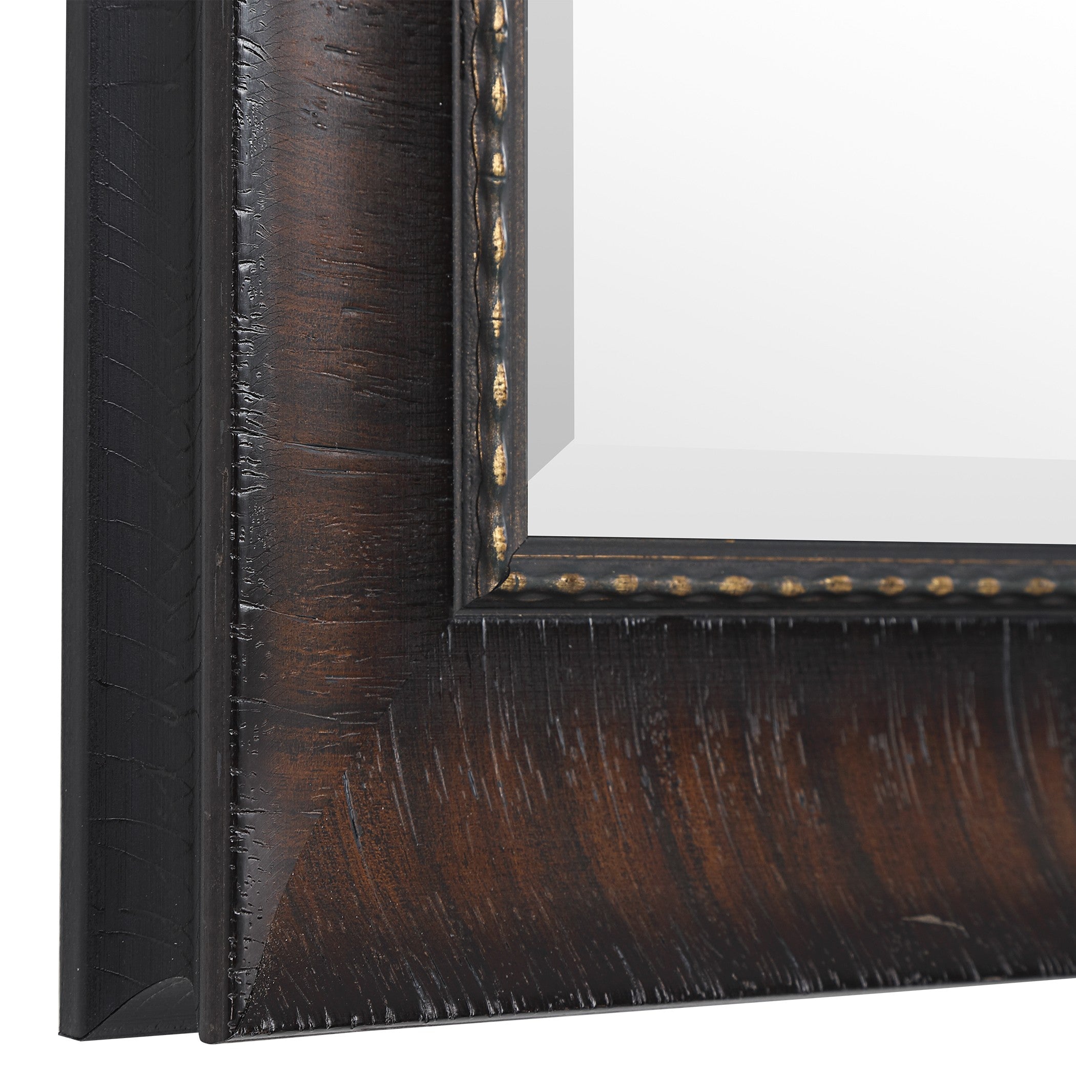 Wythe Burnished Wood Mirror by Uttermost