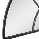 Rousseau Iron Window Arch Mirror by Uttermost