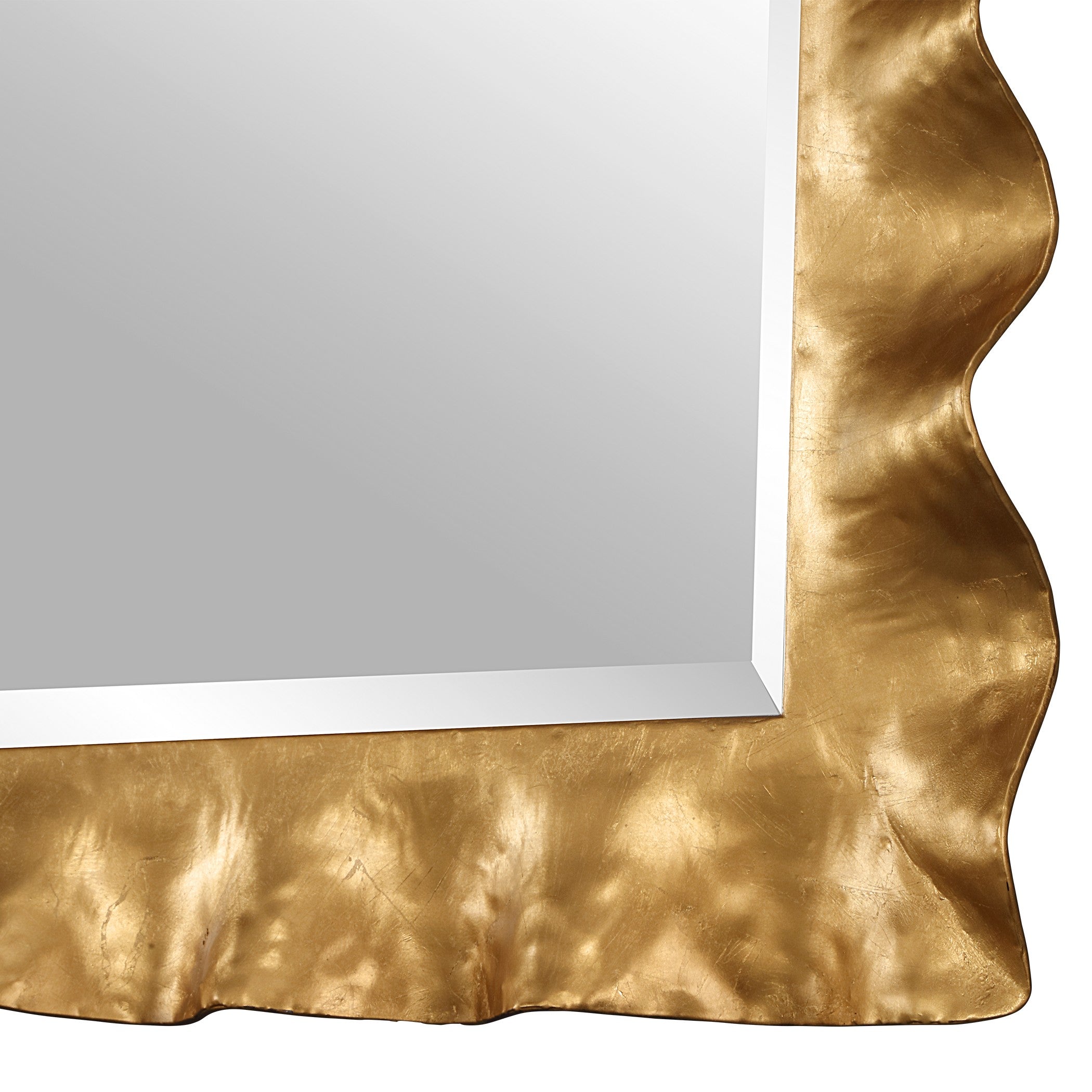 Haya Scalloped Gold Mirror by Uttermost