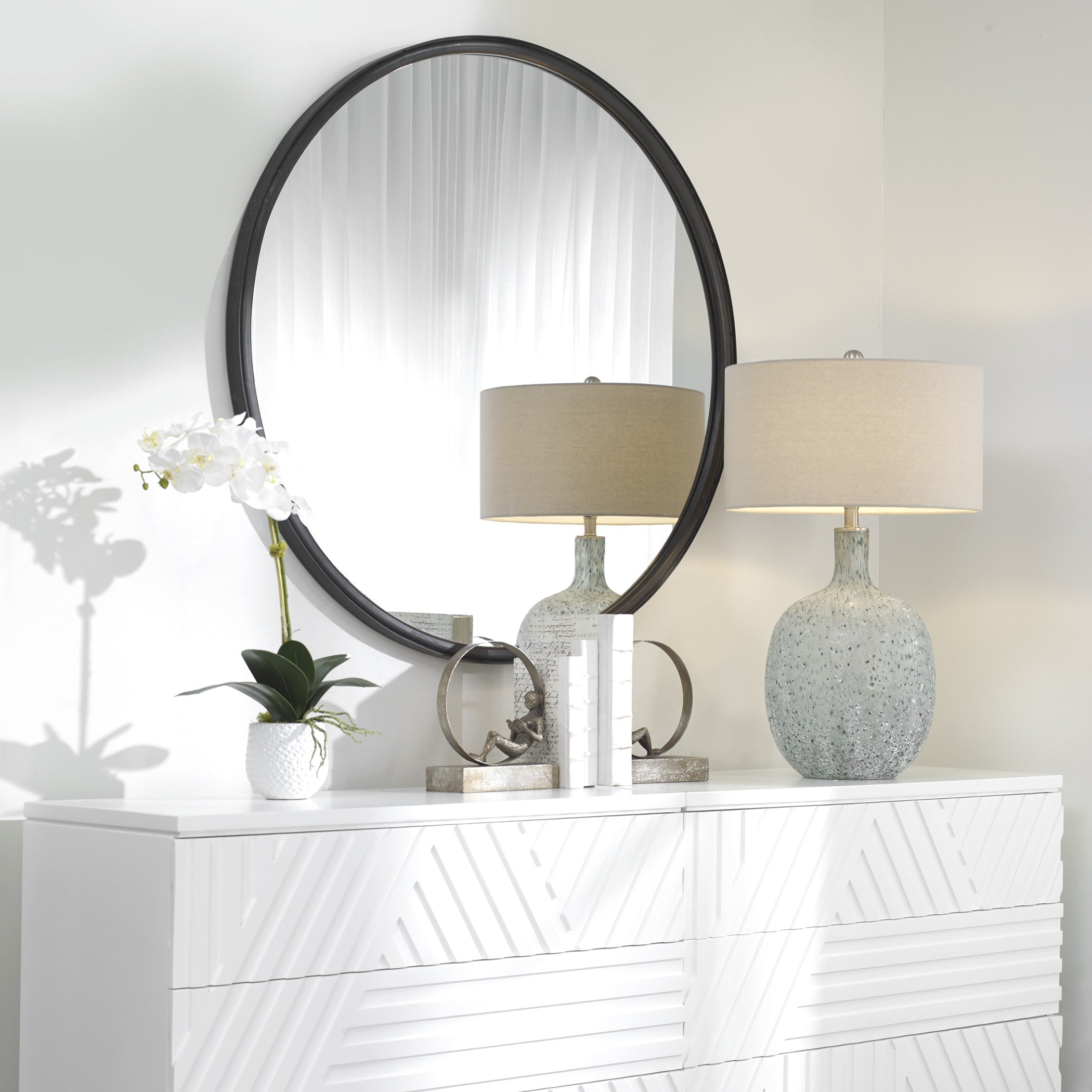 Dawsyn Round Mirror by Uttermost