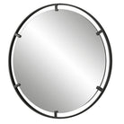 Cashel Round Iron Mirror by Uttermost