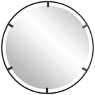Cashel Round Iron Mirror by Uttermost