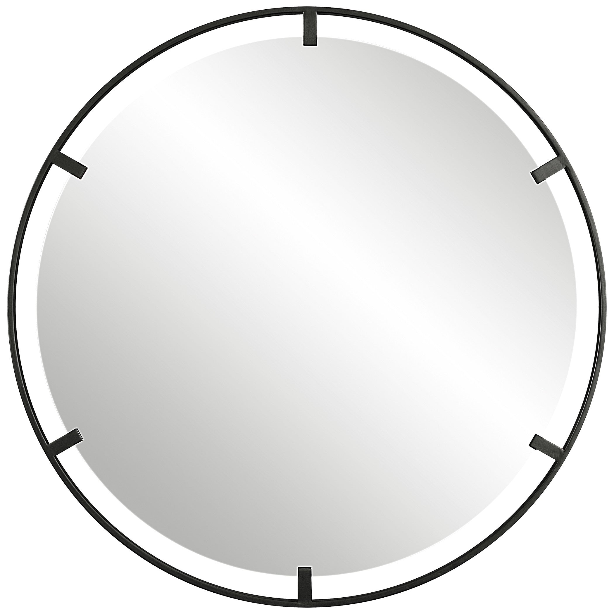 Cashel Round Iron Mirror by Uttermost