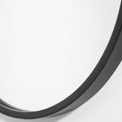 Varina Minimalist Black Oval Mirror by Uttermost