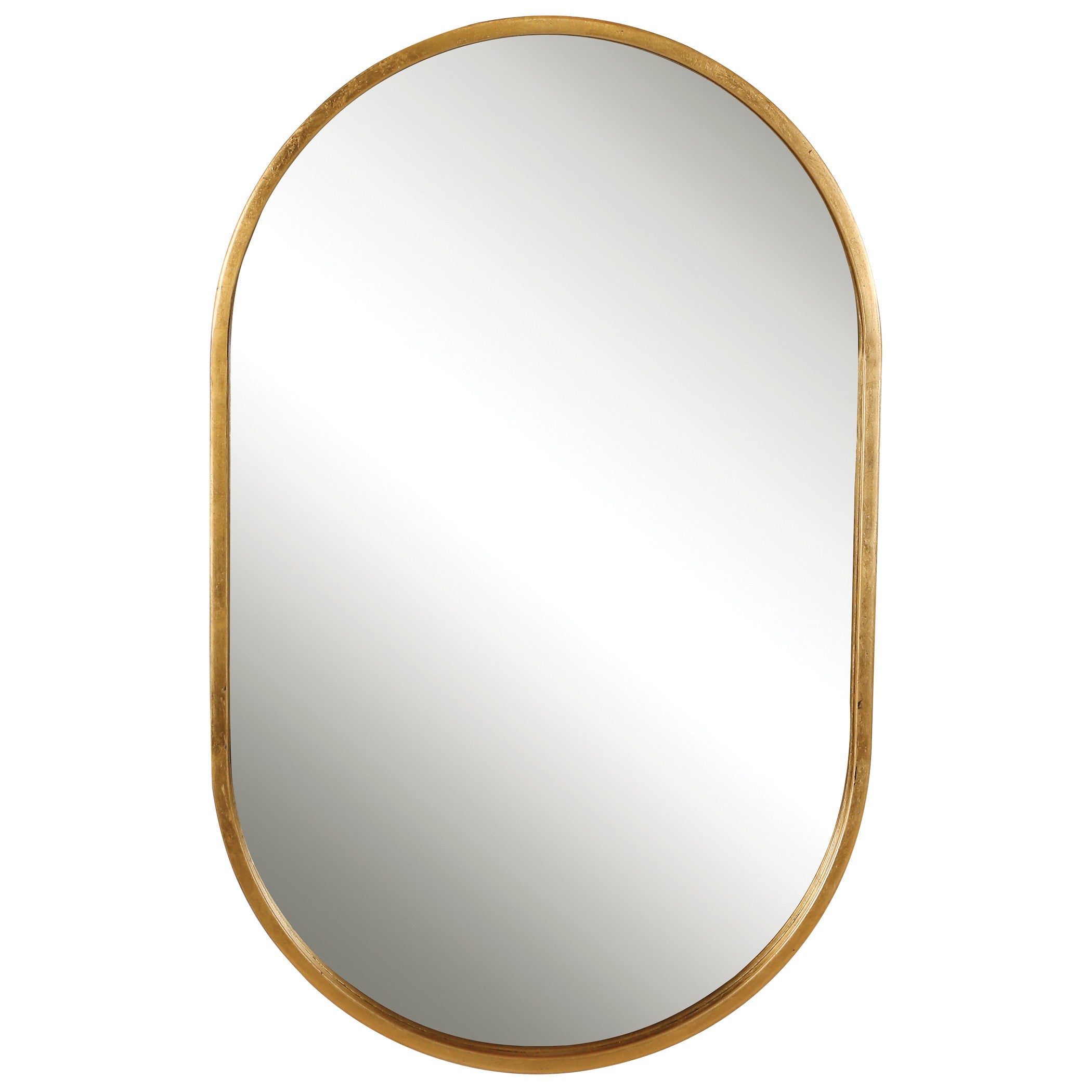 Varina Minimalist Gold Oval Mirror by Uttermost