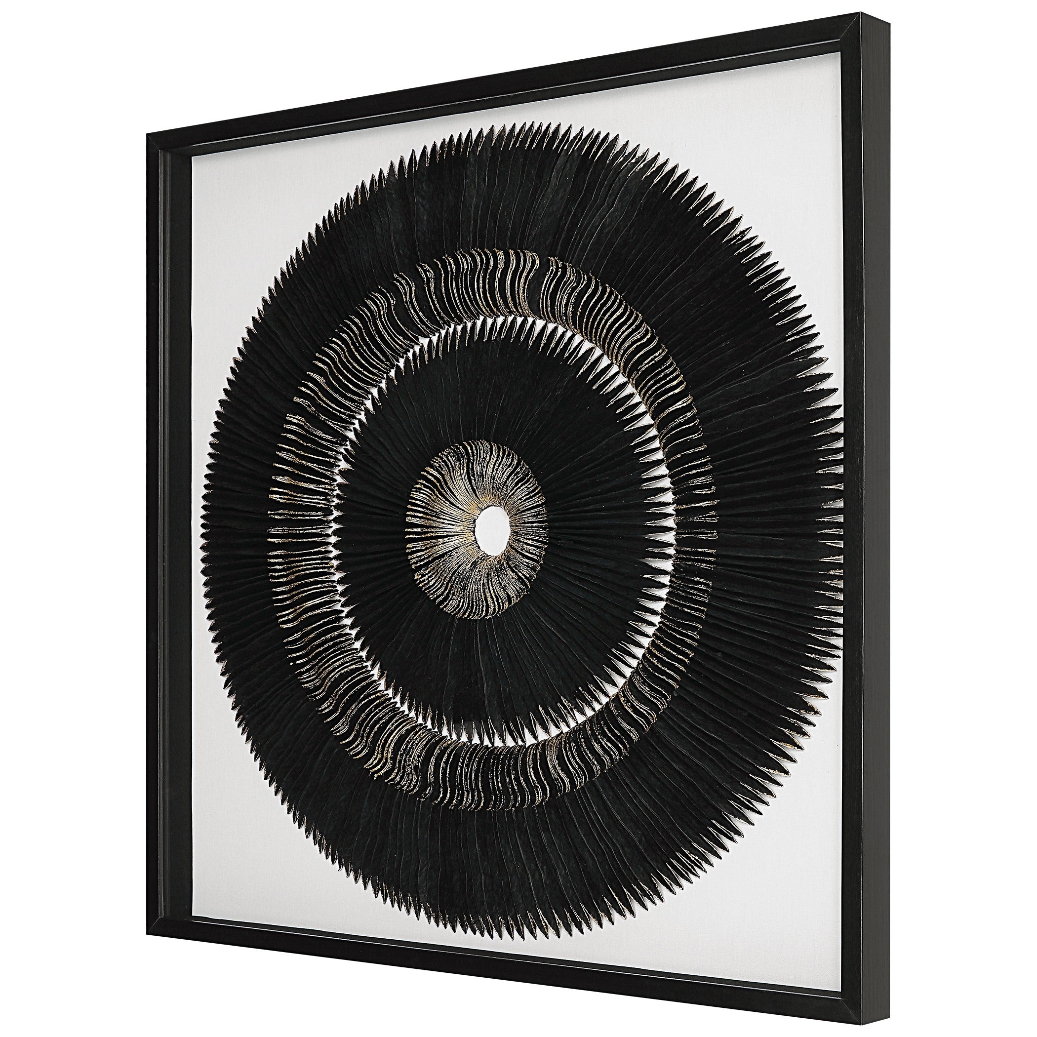 Sandara Black And Gold Shadow Box by Uttermost