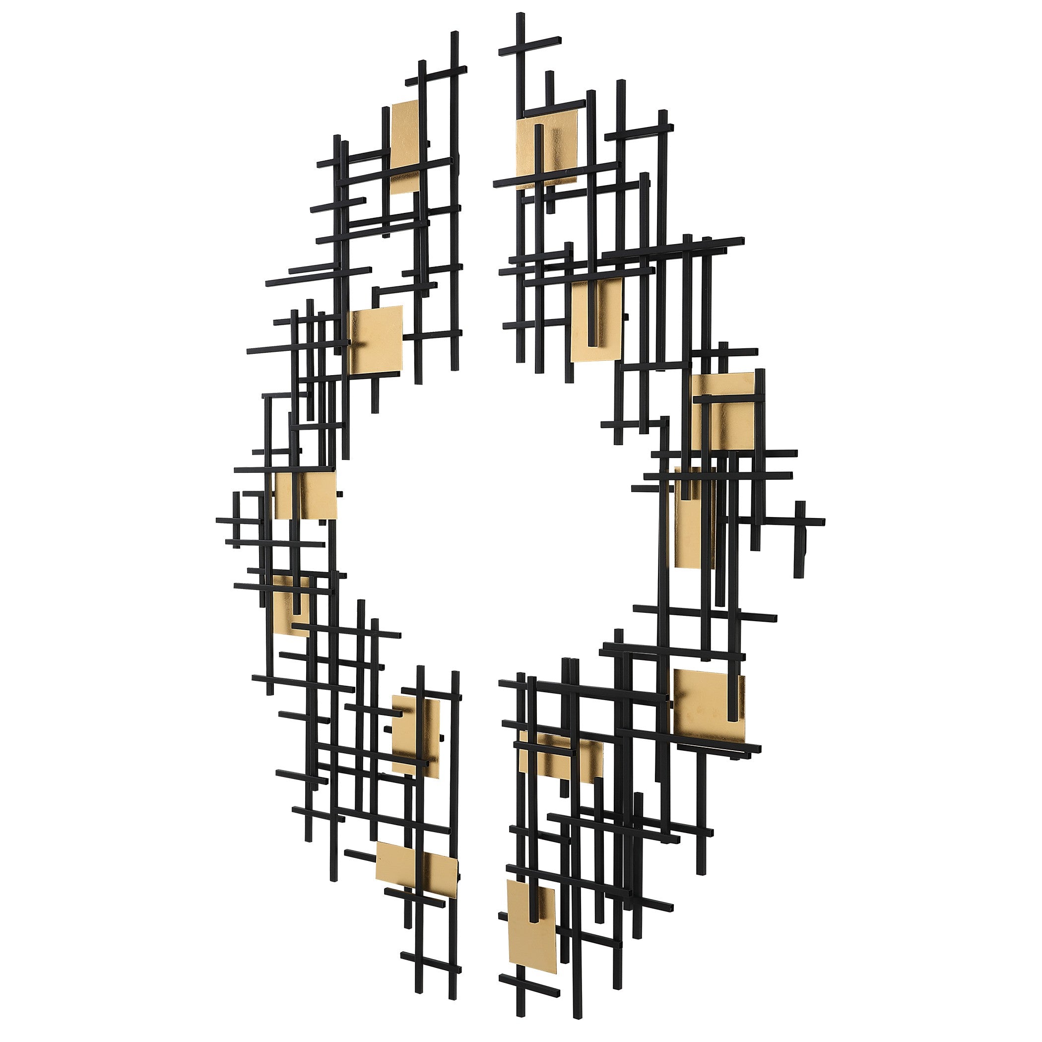 Reflection Metal Grid Wall Decor - Set of 2 by Uttermost