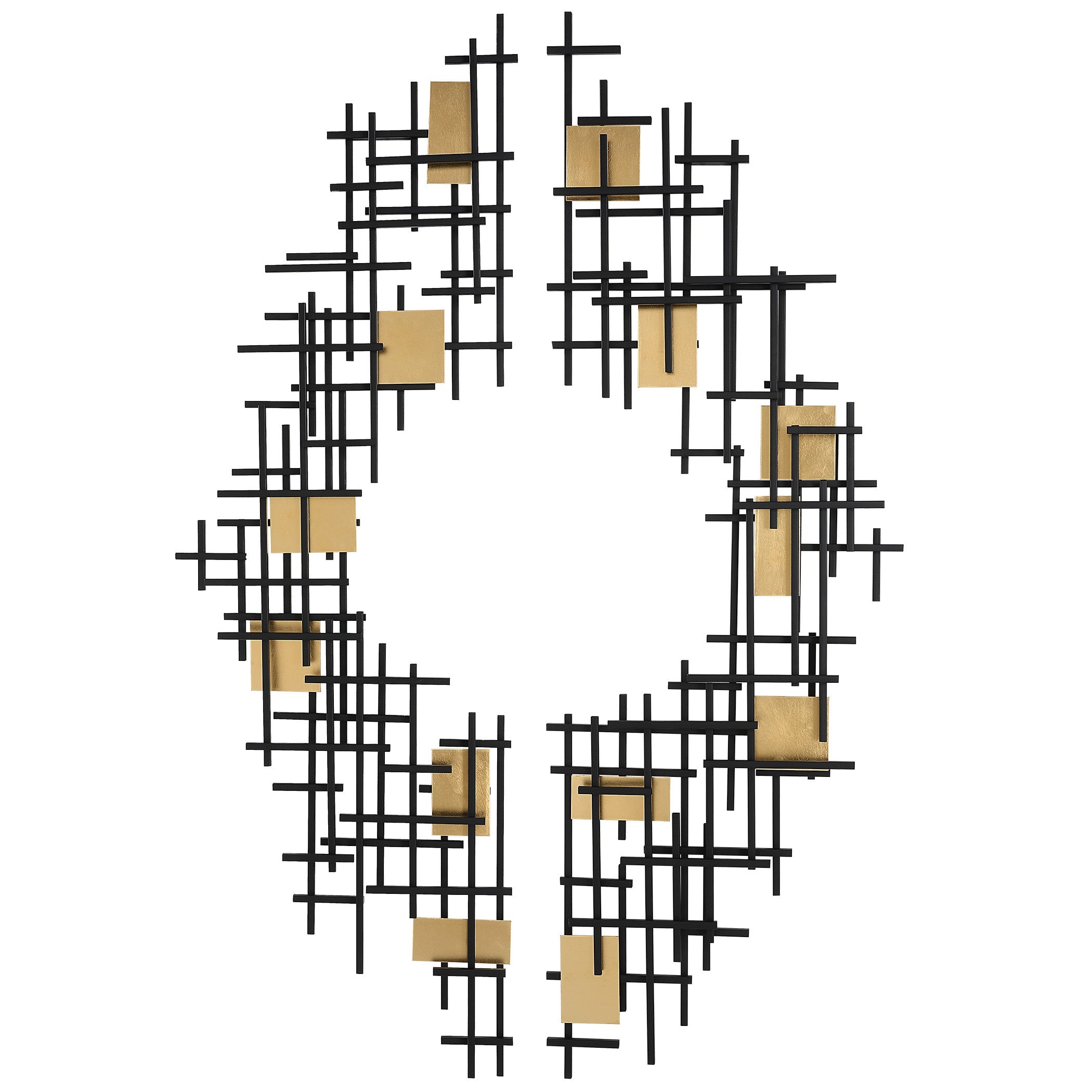 Reflection Metal Grid Wall Decor - Set of 2 by Uttermost