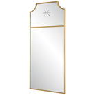 Caddington Tall Brass Mirror by Uttermost