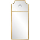Caddington Tall Brass Mirror by Uttermost