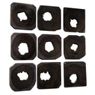 Bahati Ebony Wood Wall Art - Set of 9 by Uttermost