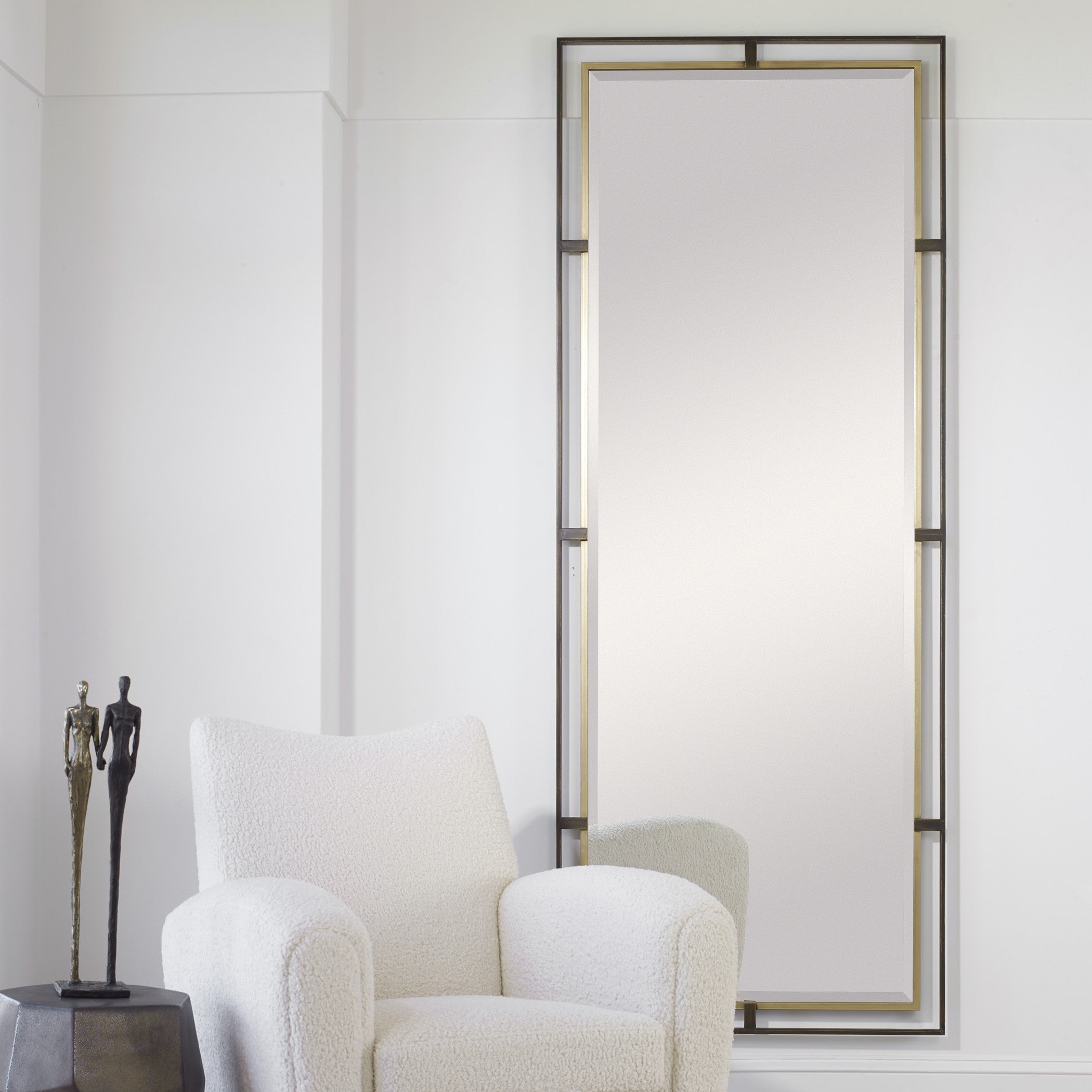 Carrizo Tall Bronze & Gold Mirror by Uttermost