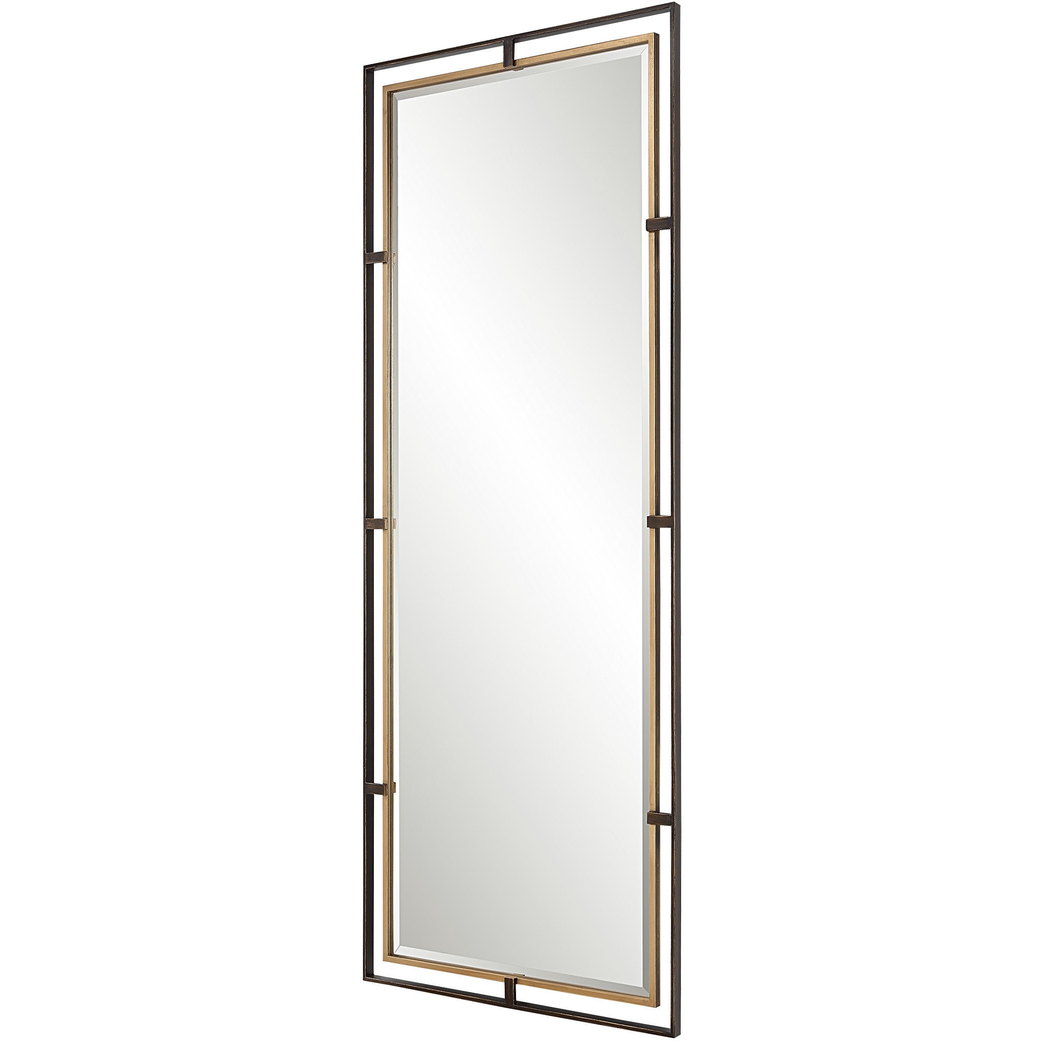 Carrizo Tall Bronze & Gold Mirror by Uttermost