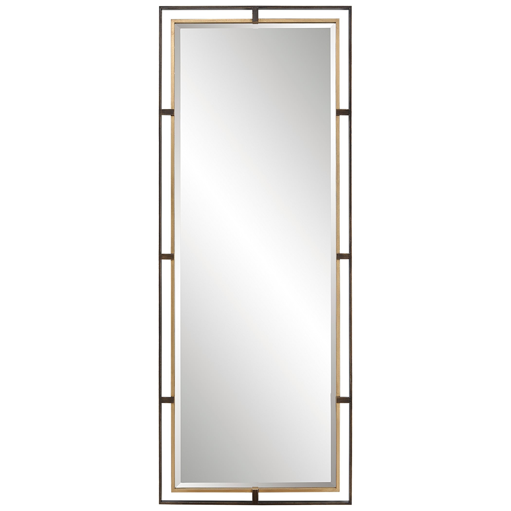 Carrizo Tall Bronze & Gold Mirror by Uttermost