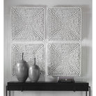 Portside White Wood Wall Panel by Uttermost