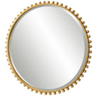 Taza Gold Round Mirror by Uttermost