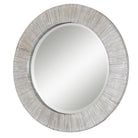 Repose Whitewash Round Mirror by Uttermost