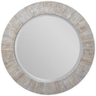 Repose Whitewash Round Mirror by Uttermost