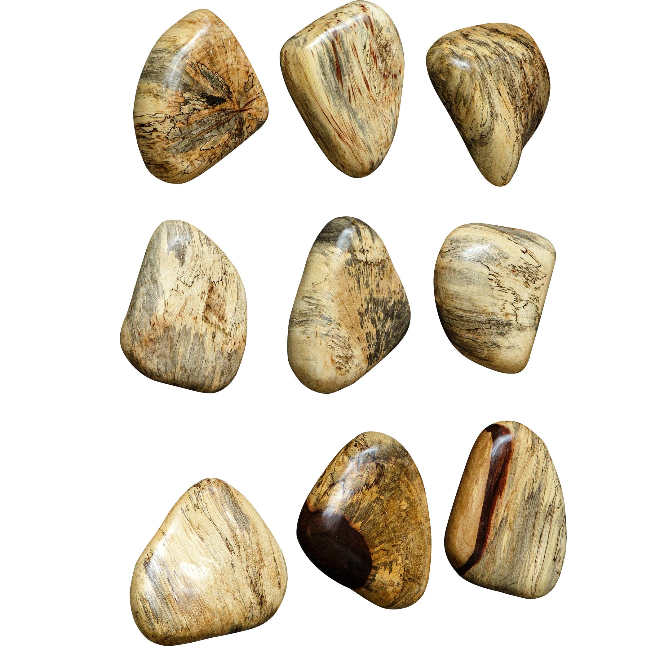 Pebbles Blonde Wood Wall Décor - Set of 9 by Uttermost