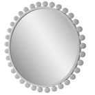 Cyra White Round Mirror by Uttermost
