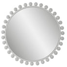 Cyra White Round Mirror by Uttermost