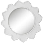 Sea Coral White Round Mirror by Uttermost