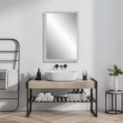 Serna White Vanity Mirror by Uttermost