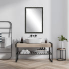 Serna Black Vanity Mirror by Uttermost